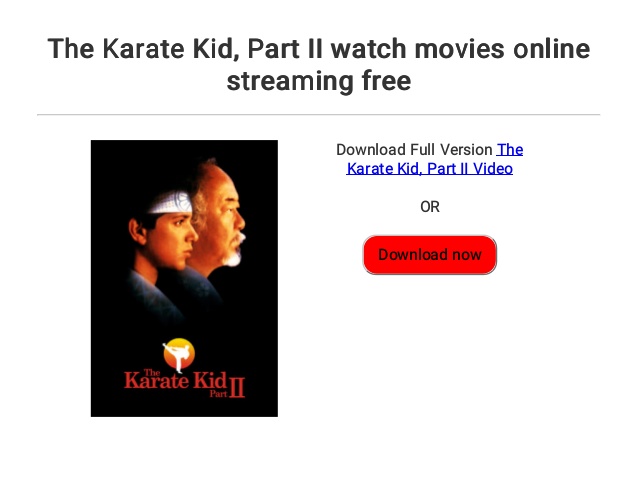 karate kid 2 watch online